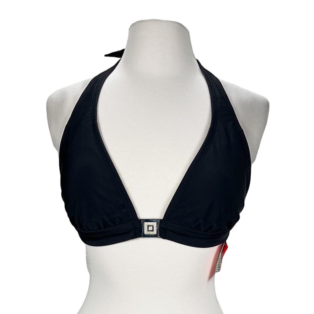 NWT Isaac Mizrahi for Target Black Basic Bikini Swimsuit Top Junior Girl's XXL‎